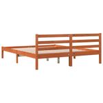 Casa si Gradina - Mobilier - Paturi si accesorii - Paturi - Cadru de pat, maro ceruit, 200x200 cm, lemn masiv de pin - Infinity.ro
