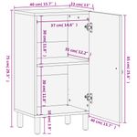 Casa si Gradina - Mobilier - Comode si corpuri - Comode - Dulap lateral, 40x33x75 cm, lemn masiv de mango - Infinity.ro