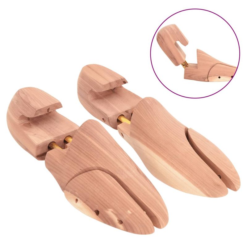 Market - Spalare si intretinere rufe - Produse intretinere Incaltaminte - Perii si alte accesorii - Dispozitiv largire pantofi cu incaltator, EU 38-39, lemn cedru, model fără buton - Infinity.ro