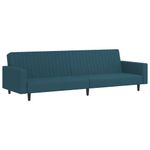 Casa si Gradina - Mobilier - Canapele si coltare - Canapele - Canapea extensibila cu 2 locuri, albastru, catifea - Infinity.ro