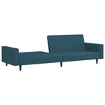 Casa si Gradina - Mobilier - Canapele si coltare - Canapele - Canapea extensibila cu 2 locuri, albastru, catifea - Infinity.ro