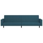 Casa si Gradina - Mobilier - Canapele si coltare - Canapele - Canapea extensibila cu 2 locuri, albastru, catifea - Infinity.ro