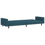 Casa si Gradina - Mobilier - Canapele si coltare - Canapele - Canapea extensibila cu 2 locuri, albastru, catifea - Infinity.ro