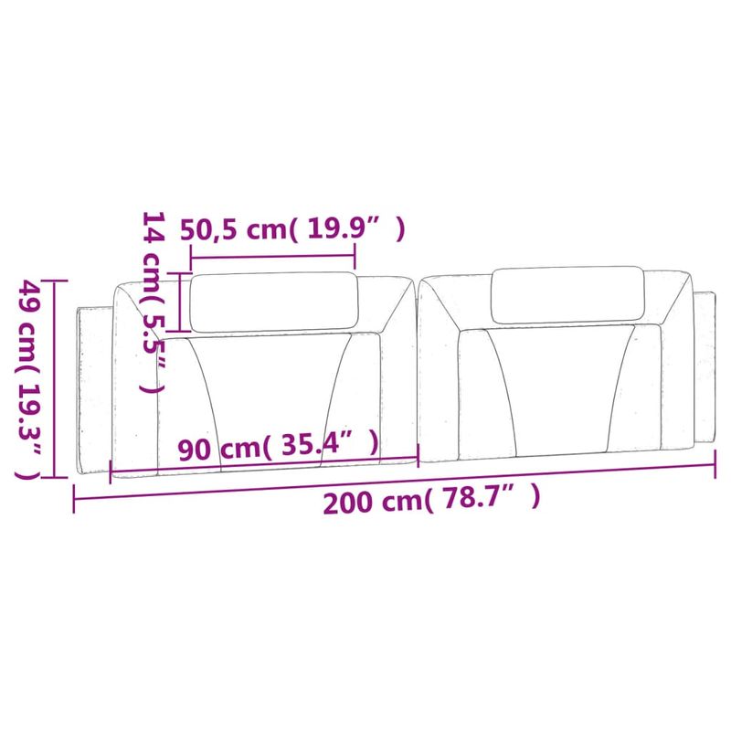 Casa si Gradina - Mobilier - Paturi si accesorii - Accesorii paturi - Tablie de pat Gri din beton 150 cm Lemn compozit - Infinity.ro