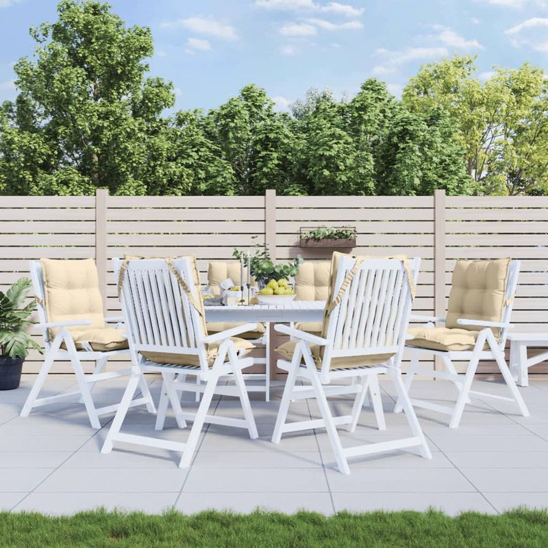 Casa si Gradina - Textile si covoare - Perne si pilote - Perne decorative - Perne scaun cu spatar mic, 6 buc., bej, textil oxford - Infinity.ro