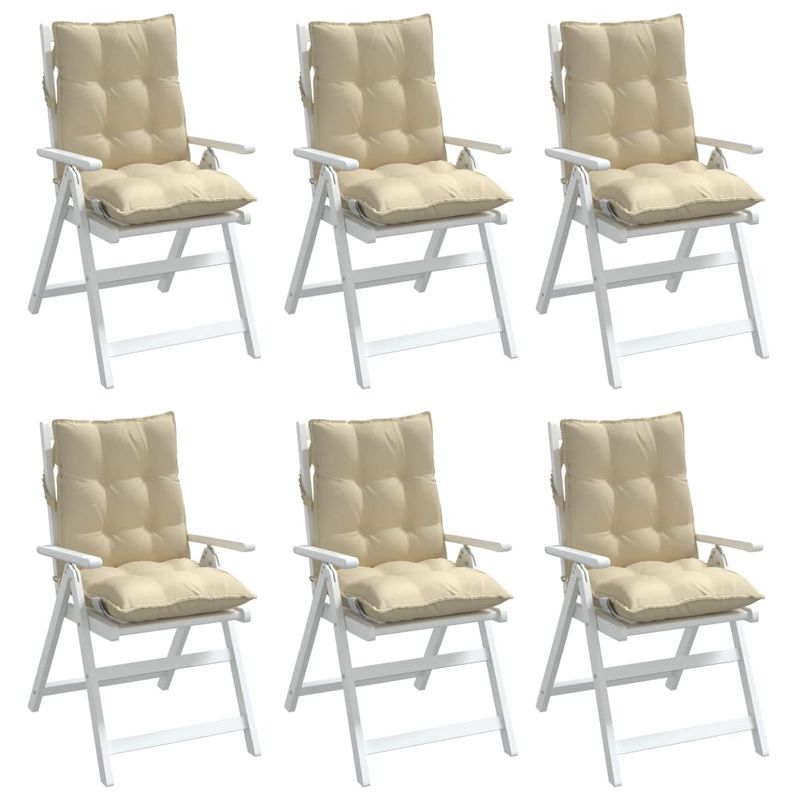 Casa si Gradina - Textile si covoare - Perne si pilote - Perne decorative - Perne scaun cu spatar mic, 6 buc., bej, textil oxford - Infinity.ro