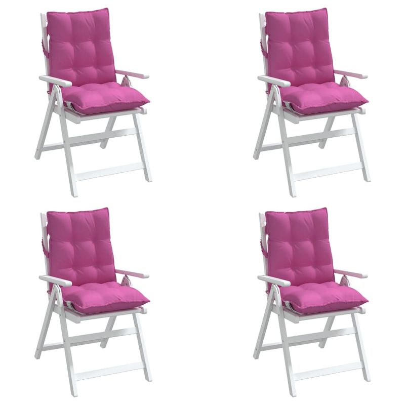 Casa si Gradina - Textile si covoare - Perne si pilote - Perne decorative - Perne de scaun cu spatar mic, 4 buc, roz, tesatura Oxford - Infinity.ro