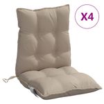 Casa si Gradina - Textile si covoare - Perne si pilote - Perne decorative - Perne scaun cu spatar mic, 4 buc., gri taupe, textil oxford - Infinity.ro