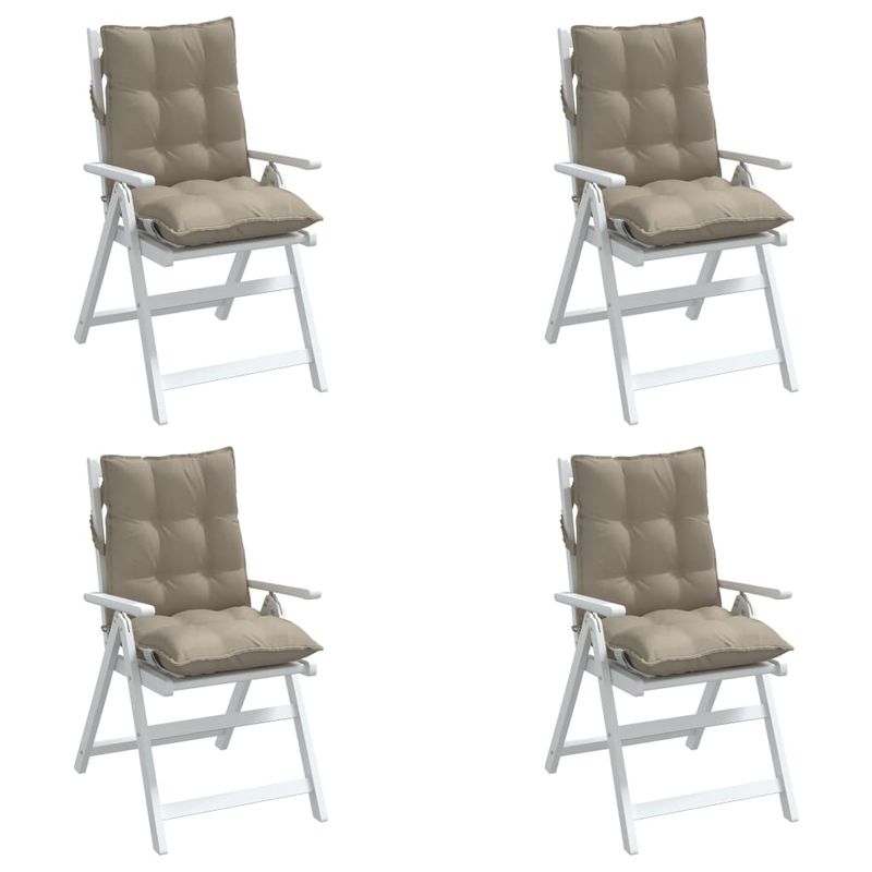 Casa si Gradina - Textile si covoare - Perne si pilote - Perne decorative - Perne scaun cu spatar mic, 4 buc., gri taupe, textil oxford - Infinity.ro
