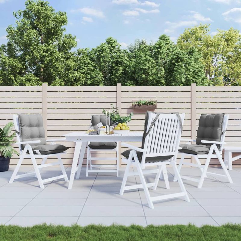 Casa si Gradina - Textile si covoare - Perne si pilote - Perne decorative - Perne scaun cu spatar mic, 4 buc., gri, textil oxford - Infinity.ro