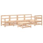 Casa si Gradina - Gradina si terasa - Mobilier exterior - Seturi mobila gradina - Set mobilier relaxare de gradina & perne 6 piese lemn masiv pin - Infinity.ro