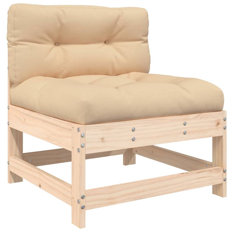 Casa si Gradina - Gradina si terasa - Mobilier exterior - Seturi mobila gradina - Set mobilier relaxare de gradina & perne 6 piese lemn masiv pin - Infinity.ro