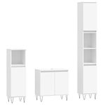 Casa si Gradina - Mobilier - Seturi de mobilier - Seturi baie - Set dulapuri de baie, 3 piese, alb, lemn prelucrat - Infinity.ro