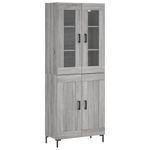 Casa si Gradina - Mobilier - Comode si corpuri - Comode - Dulap inalt, gri sonoma, 69,5x34x180 cm, lemn compozit - Infinity.ro