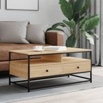 Casa si Gradina - Mobilier - Mese si birouri - Masute de cafea - Masuta de cafea, stejar sonoma, 100x51x45 cm, lemn prelucrat - Infinity.ro