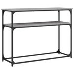 Casa si Gradina - Mobilier - Comode si corpuri - Console - Masuta consola, gri sonoma, 100x35,5x75 cm, lemn prelucrat - Infinity.ro