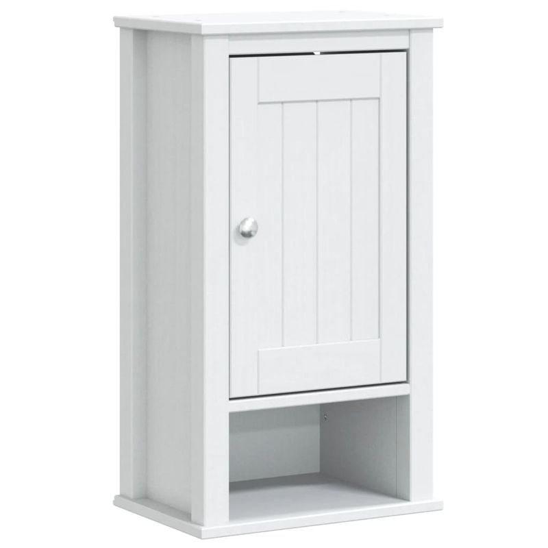 Casa si Gradina - Mobilier - Seturi de mobilier - Seturi baie - Set mobilier baie, 3 piese, „BERG”, alb, lemn masiv de pin, mărime 40x27x71.5 cm - Infinity.ro