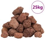 Casa si Gradina - Decoratiuni - Obiecte decorative - Accesorii decorative - Roci vulcanice, 25 kg, rosu, 3-5 cm - Infinity.ro