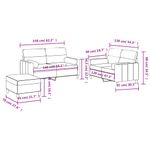 Casa si Gradina - Mobilier - Seturi de mobilier - Seturi living - Set de canapele cu perne, 3 piese, gri deschis, textil - Infinity.ro