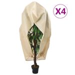 Casa si Gradina - Gradinarit si plante - Unelte gradinarit - Accesorii pentru unelte gradinarit - Huse de plante din fleece cu fermoar 4 buc. 70 g/m² 1,55x1,55 m - Infinity.ro