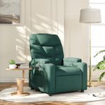 Casa si Gradina - Mobilier - Scaune si fotolii - Fotolii - Fotoliu rabatabil, verde inchis, material textil - Infinity.ro