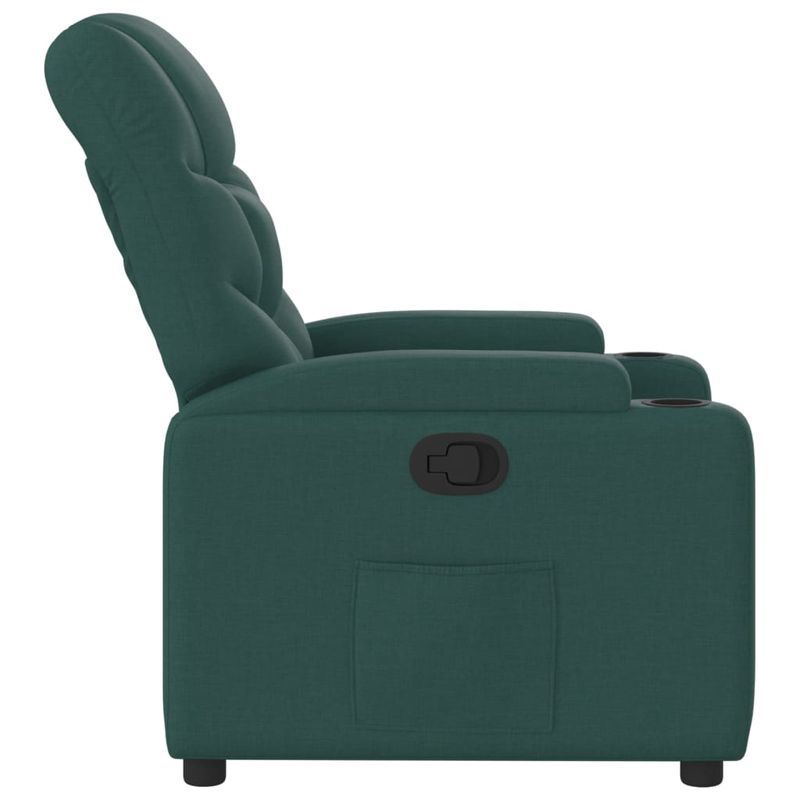 Casa si Gradina - Mobilier - Scaune si fotolii - Fotolii - Fotoliu rabatabil, verde inchis, material textil - Infinity.ro