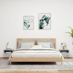 Casa si Gradina - Mobilier - Comode si corpuri - Noptiere - Noptiere cu lumini LED, 2 buc., gri beton, 40x39x37 cm - Infinity.ro