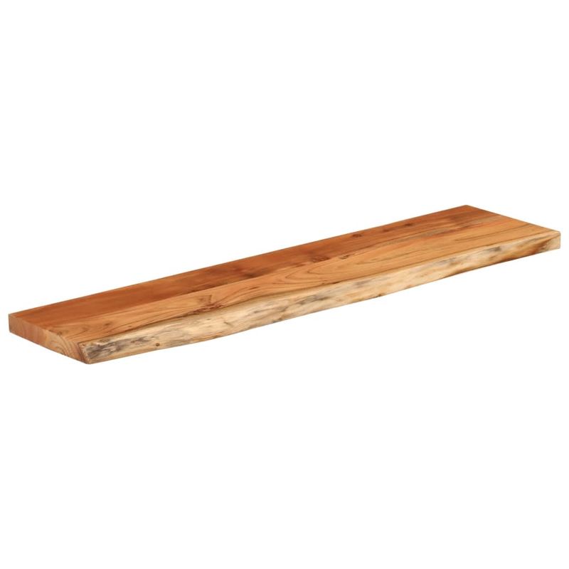 Casa si Gradina - Mobilier - Biblioteci si rafturi - Rafturi - Raft perete 80x20x3,8 cm dreptunghiular lemn acacia margine vie - Infinity.ro