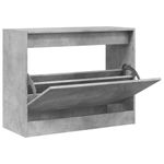 Casa si Gradina - Mobilier - Organizare si depozitare - Organizator incaltaminte - Pantofar, gri beton, 80x34x63 cm, lemn prelucrat - Infinity.ro