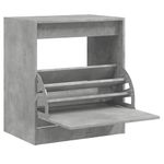 Casa si Gradina - Mobilier - Organizare si depozitare - Organizator incaltaminte - Pantofar, gri beton, 60x42x69 cm, lemn compozit - Infinity.ro