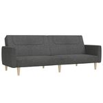 Casa si Gradina - Mobilier - Canapele si coltare - Canapele - Canapea extensibila cu 2 locuri, gri inchis, textil - Infinity.ro