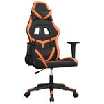 PC, gaming si accesorii - Gaming - Accesorii gaming - Scaune gaming - Scaun de gaming de masaj, negru si portocaliu, piele ecologica - Infinity.ro