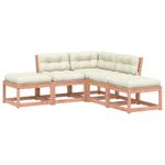 Casa si Gradina - Gradina si terasa - Mobilier exterior - Seturi mobila gradina - Set mobilier de gradina cu perne, 5 piese, lemn masiv douglas - Infinity.ro