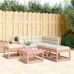 Casa si Gradina - Gradina si terasa - Mobilier exterior - Seturi mobila gradina - Set mobilier de gradina cu perne, 5 piese, lemn masiv douglas - Infinity.ro