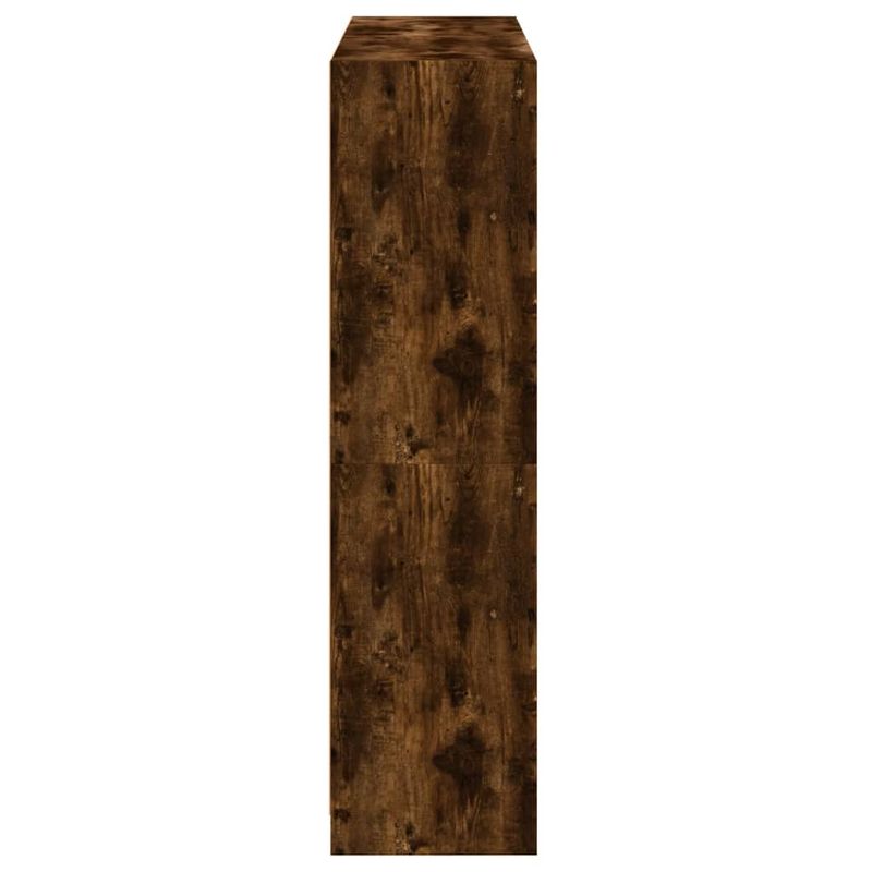 Casa si Gradina - Mobilier - Biblioteci si rafturi - Biblioteci - Biblioteca cu usi stejar fumuriu 136x37x142 cm lemn compozit - Infinity.ro