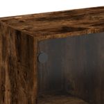 Casa si Gradina - Mobilier - Biblioteci si rafturi - Biblioteci - Biblioteca cu usi stejar fumuriu 136x37x142 cm lemn compozit - Infinity.ro
