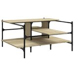 Casa si Gradina - Mobilier - Mese si birouri - Masute de cafea - Masuta de cafea, stejar sonoma, 100x100x48,5 cm, lemn prelucrat - Infinity.ro