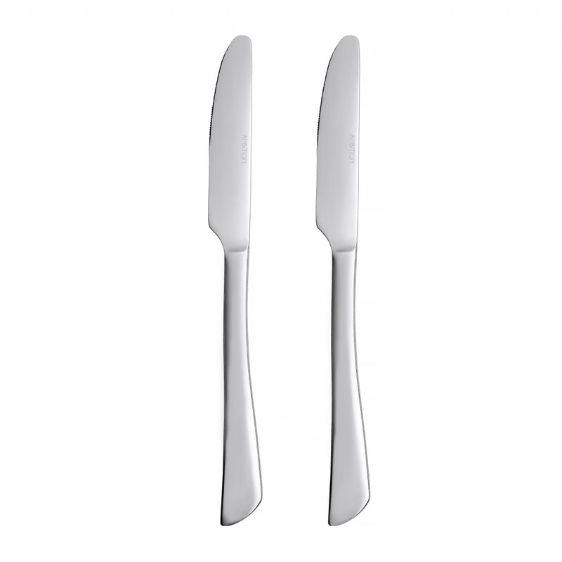 Casa si Gradina - Bucatarie si vesela - Vesela si tacamuri - Tacamuri si seturi - Set cutit de masa, 2 piese, inox, AMBITION Wave - Infinity.ro