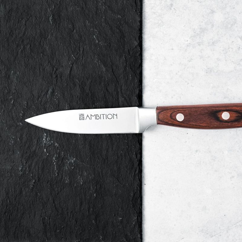 Casa si Gradina - Bucatarie si vesela - Vesela si tacamuri - Cutite si seturi de cutite - Cutit decojire 9cm, AMBITION Titanium - Infinity.ro