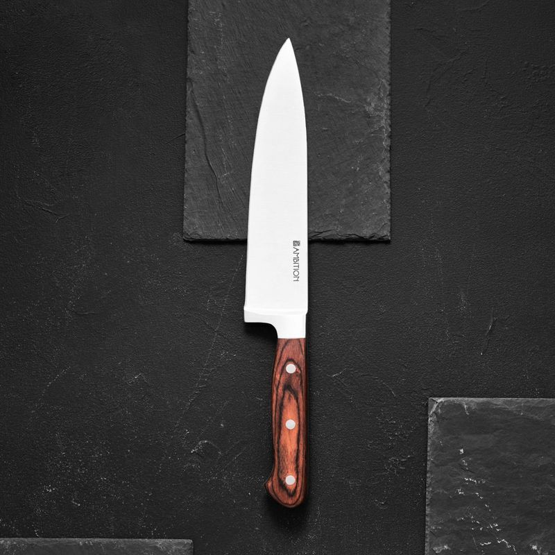 Casa si Gradina - Bucatarie si vesela - Vesela si tacamuri - Cutite si seturi de cutite - Cutit bucatar 20cm, AMBITION Titanium - Infinity.ro