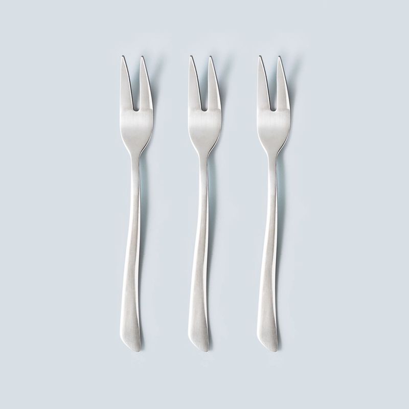 Casa si Gradina - Bucatarie si vesela - Vesela si tacamuri - Tacamuri si seturi - Set furculita de masa pentru carne, 3 piese, inox, AMBITION Wave - Infinity.ro