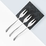 Casa si Gradina - Bucatarie si vesela - Vesela si tacamuri - Tacamuri si seturi - Set furculita de masa pentru carne, 3 piese, inox, AMBITION Wave - Infinity.ro