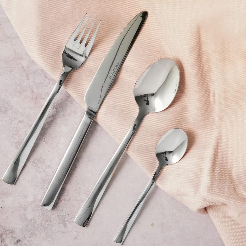 Casa si Gradina/Bucatarie si vesela/Vesela si tacamuri/Tacamuri si seturi - Set lingurita ceai, 12 piese, inox, AMBITION Prato - Infinity.ro