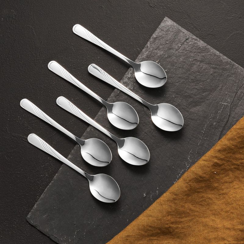 Casa si Gradina - Bucatarie si vesela - Vesela si tacamuri - Tacamuri si seturi - Set lingurita cafea, 6 piese, inox, AMBITION Napoli - Infinity.ro