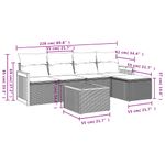 Casa si Gradina - Gradina si terasa - Mobilier exterior - Seturi mobila gradina - Set canapele de gradina cu perne, 6 piese, bej, poliratan - Infinity.ro