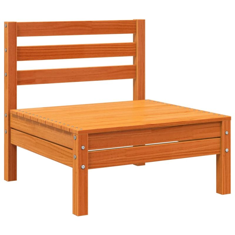 Casa si Gradina - Gradina si terasa - Mobilier exterior - Canapele si fotolii gradina - Canapea gradina fara cotiere 4 buc. maro ceruit, lemn masiv pin - Infinity.ro