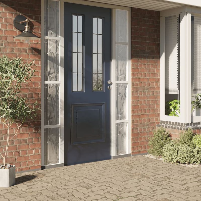 Casa si Gradina - Constructii - Ferestre si accesorii - Accesorii ferestre - Folie fereastra mata, model bambus, 45x500 cm, PVC - Infinity.ro