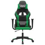 PC, gaming si accesorii - Gaming - Accesorii gaming - Scaune gaming - Scaun de gaming de masaj, negru si verde, piele ecologica - Infinity.ro
