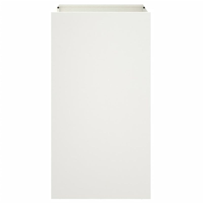 Casa si Gradina - Gradinarit si plante - Plante si ghivece - Ghivece si suporturi - Jardiniera, alb, 42x38x75 cm, otel laminat la rece - Infinity.ro