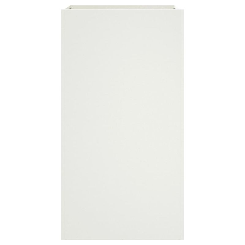 Casa si Gradina - Gradinarit si plante - Plante si ghivece - Ghivece si suporturi - Jardiniera, alb, 42x38x75 cm, otel laminat la rece - Infinity.ro